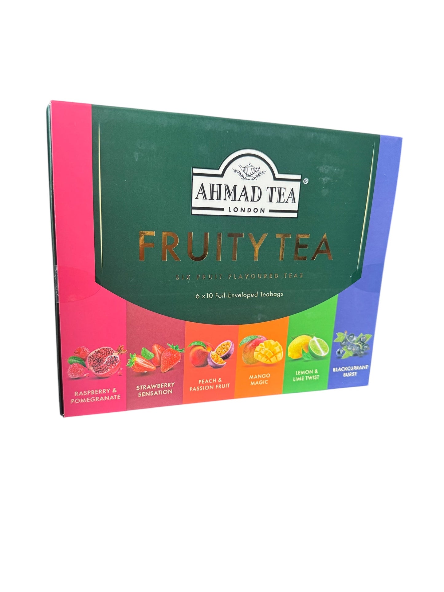 Fruity Tea Gift Set with six unique fruit-infused blends.