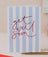 Get Well Soon Blue Striped Card