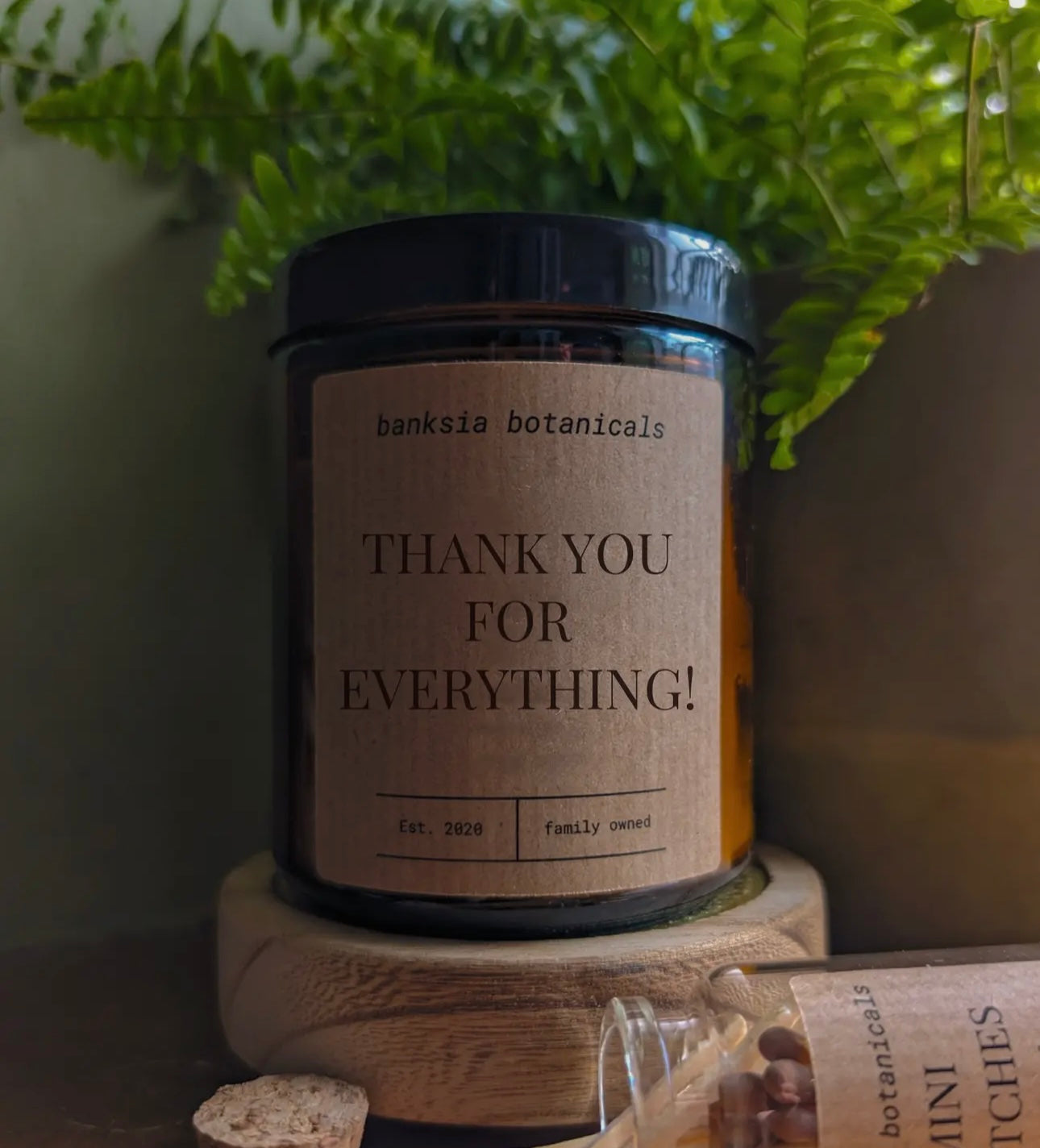 Thank you for everything soy wax candle gift 