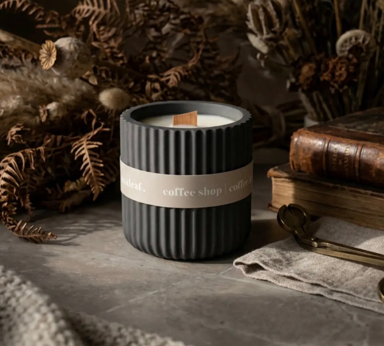 Coffee Scented Refillable Soy Candle
