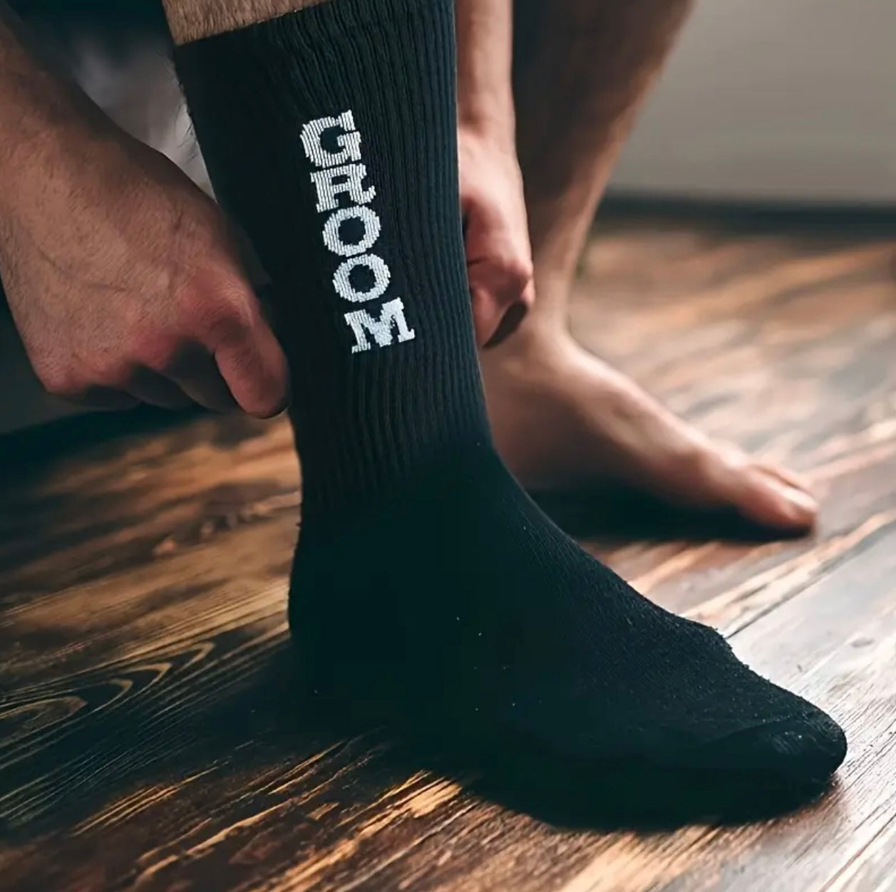 Groomsman/Best Man Black Socks