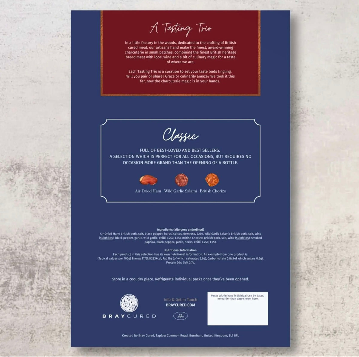 Classic Tasting Trio | British Charcuterie Selection Box