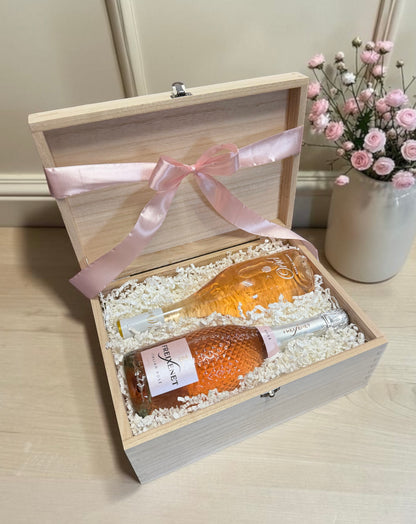 Pink Fizz and Rose Gift Box | Can Be Personalised