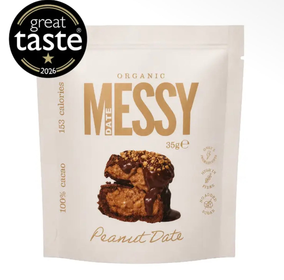 MessyDate Organic Chocolate Covered Date | Vegan and Gluten Free