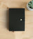 A5 Black Lined Notebook | PU Leather