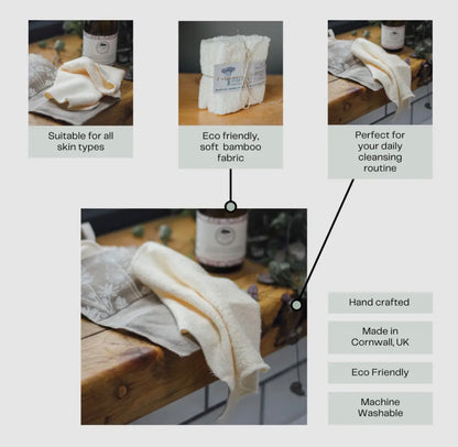 Reusable Super Soft Bamboo Cleansing Cloth