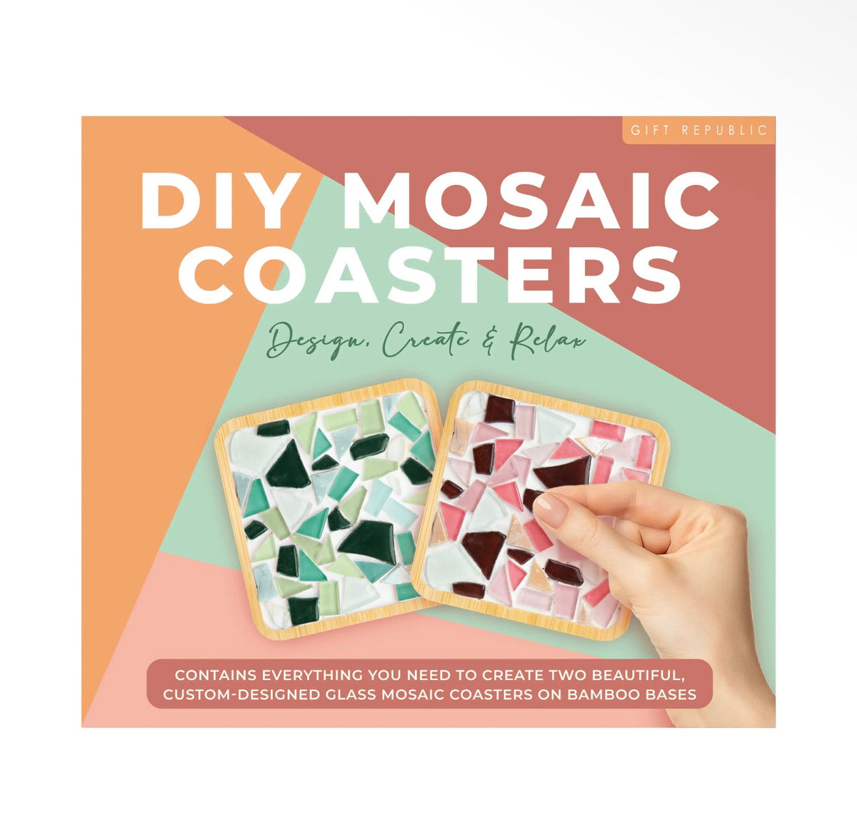 DIY Mosaic Coasters Gift Set