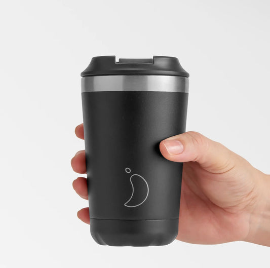 Chilly’s Original Monochrome Black Coffee Cup | 340ml