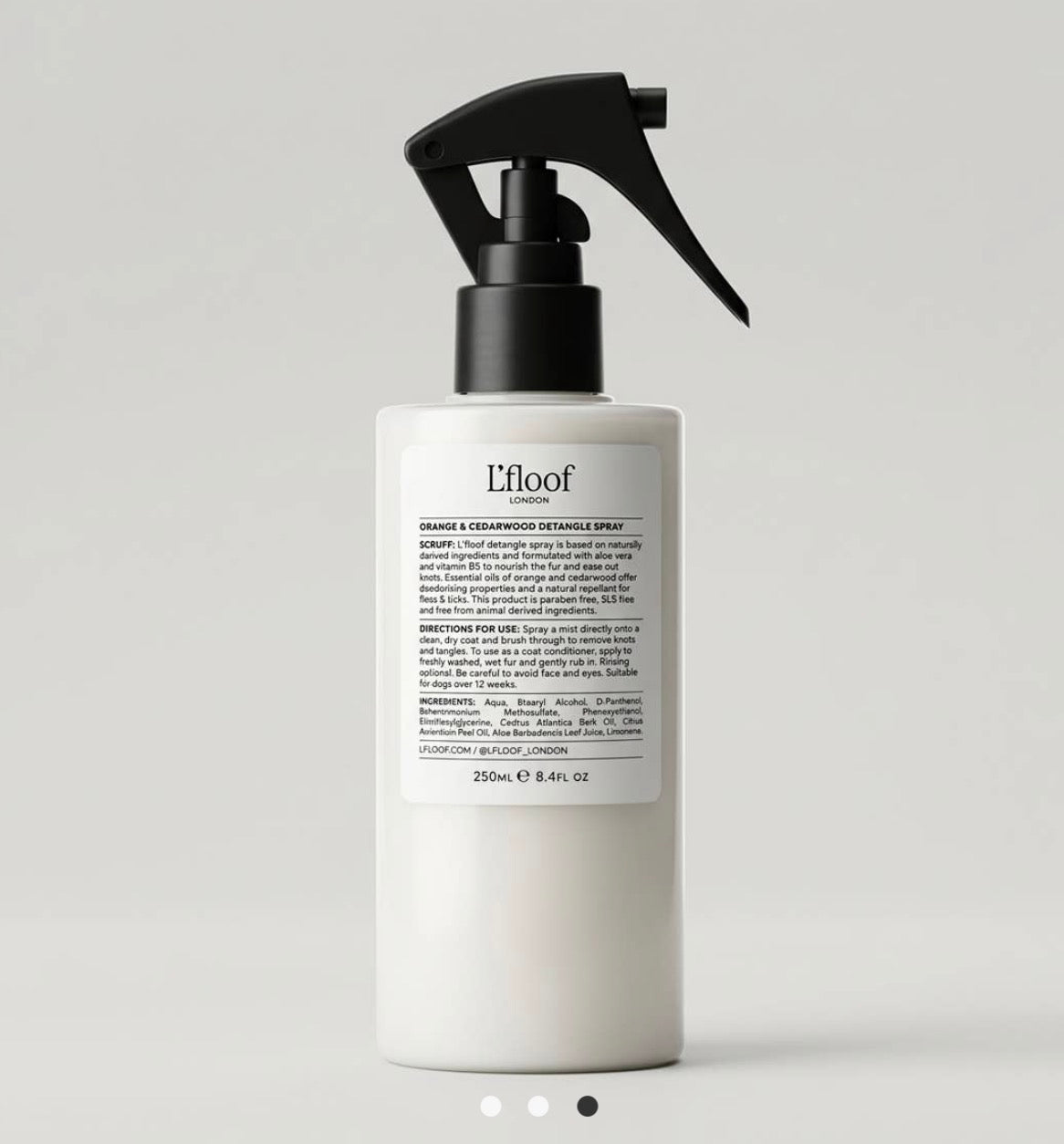 L’Floof Dog Detangle Spray Scruff 250ml