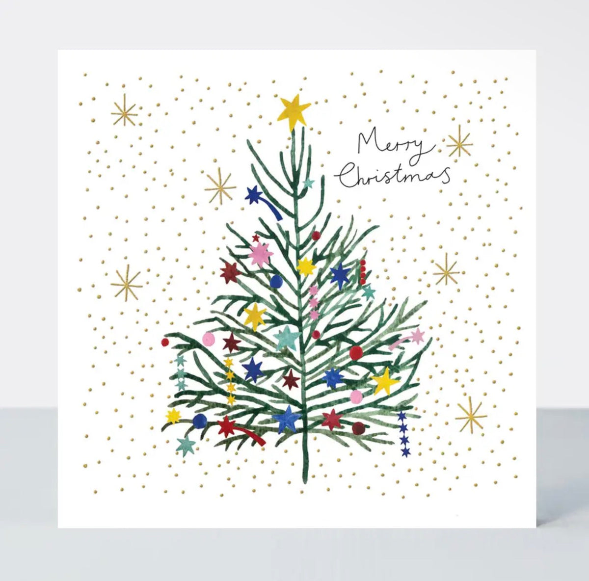 Christmas Tree Merry Christmas Greeting Card