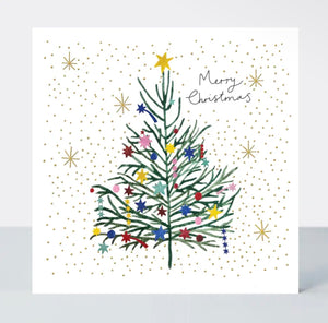 Christmas Tree Merry Christmas Greeting Card