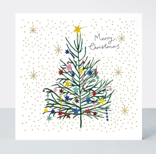 Christmas Tree Merry Christmas Greeting Card