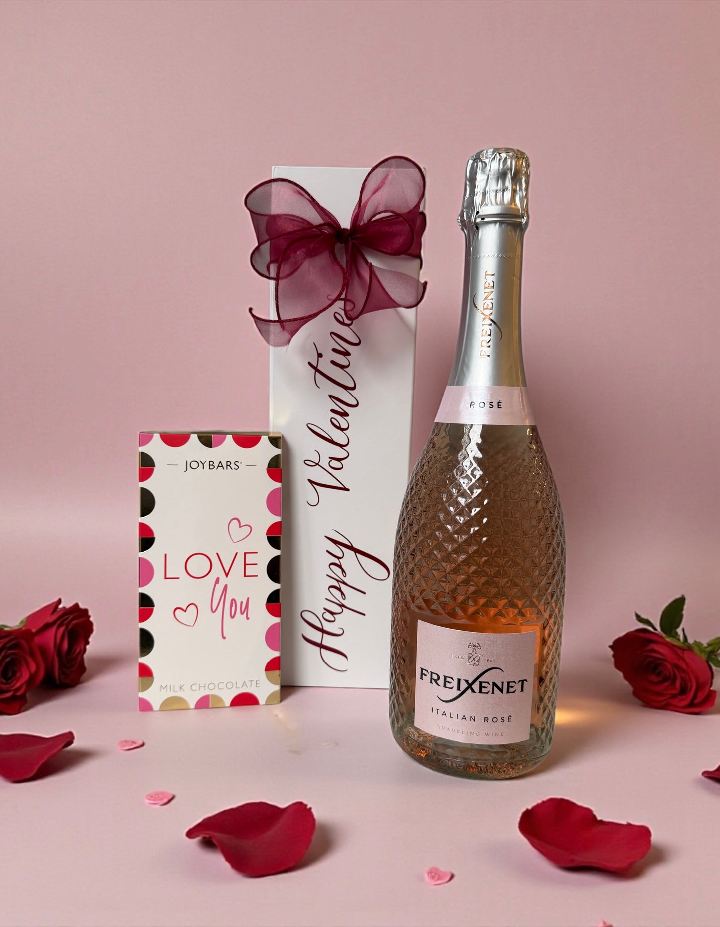 Valentine’s Bottle Box, Fizz and Love You Chocolates