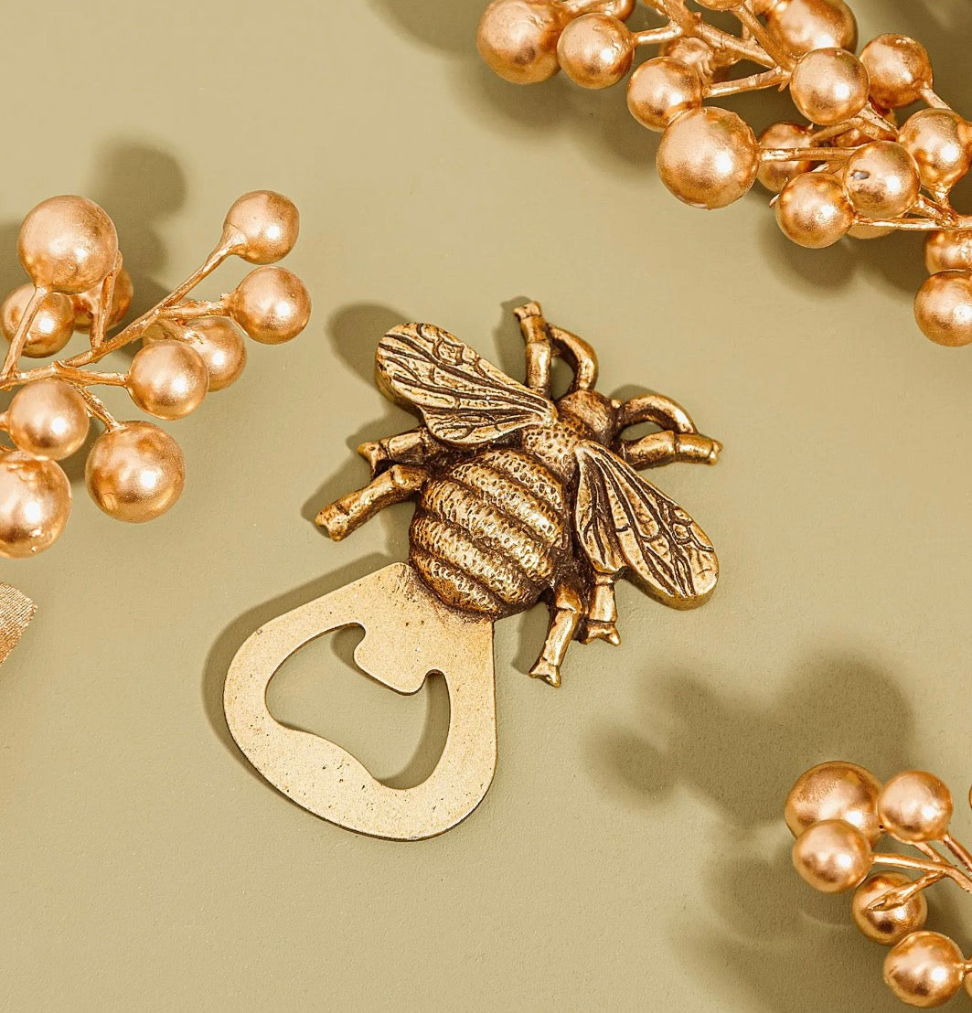 Gold Bee Bottle Opener