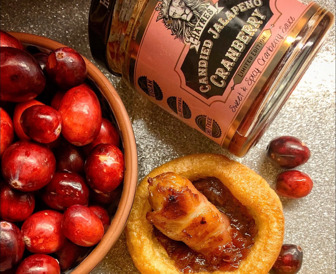 Candied Jalapeño Cranberry Sauce | 190ml Jar