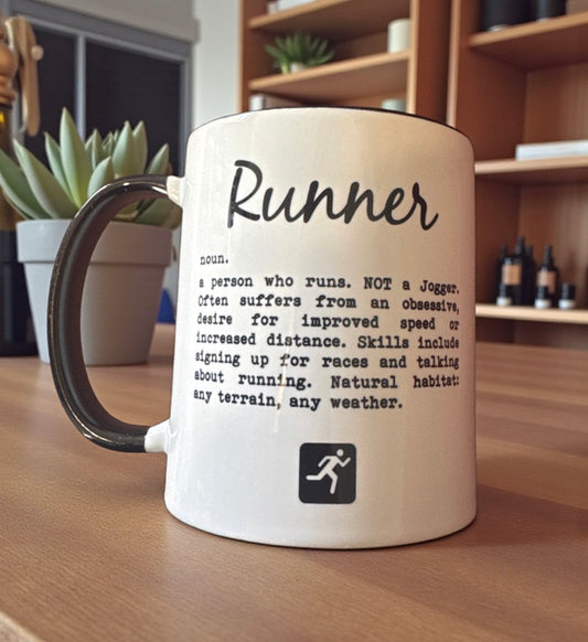 Running Lovers Themed Ceramic Mug
