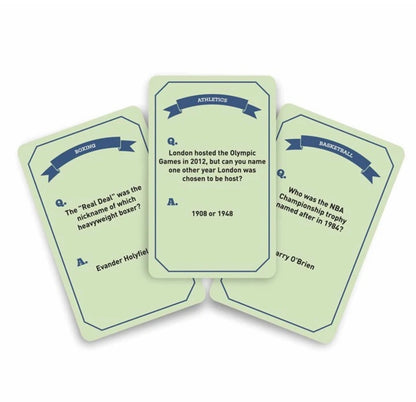 Challenging Sport Themed Trivia Game Cards