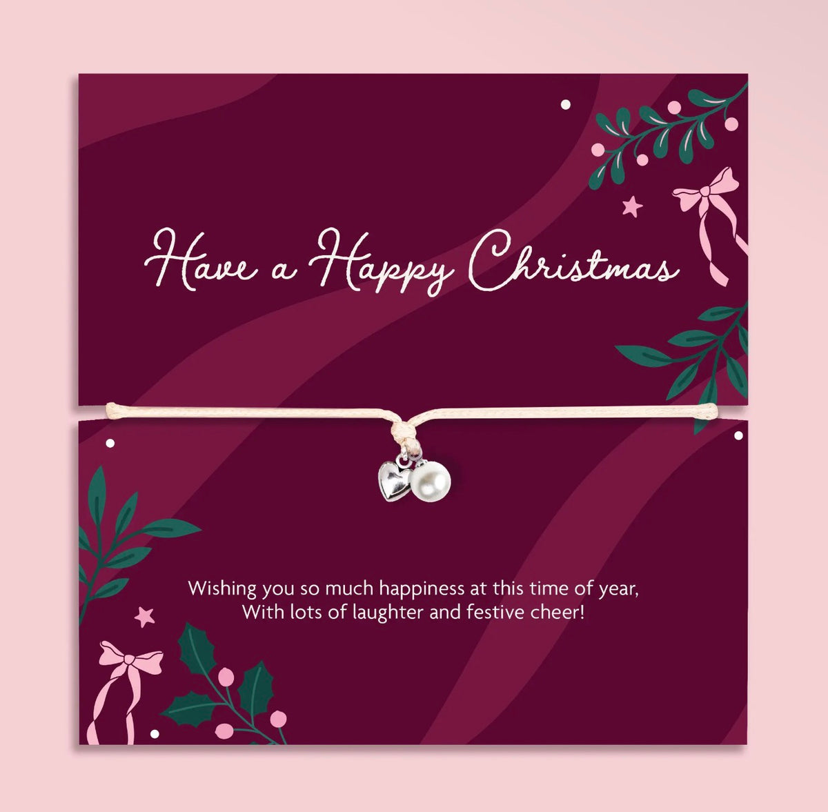 Have a Happy Christmas Bracelet | Adjustable