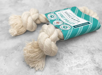 2 Knot Pulley | Dog Natural Cotton Rope Toy