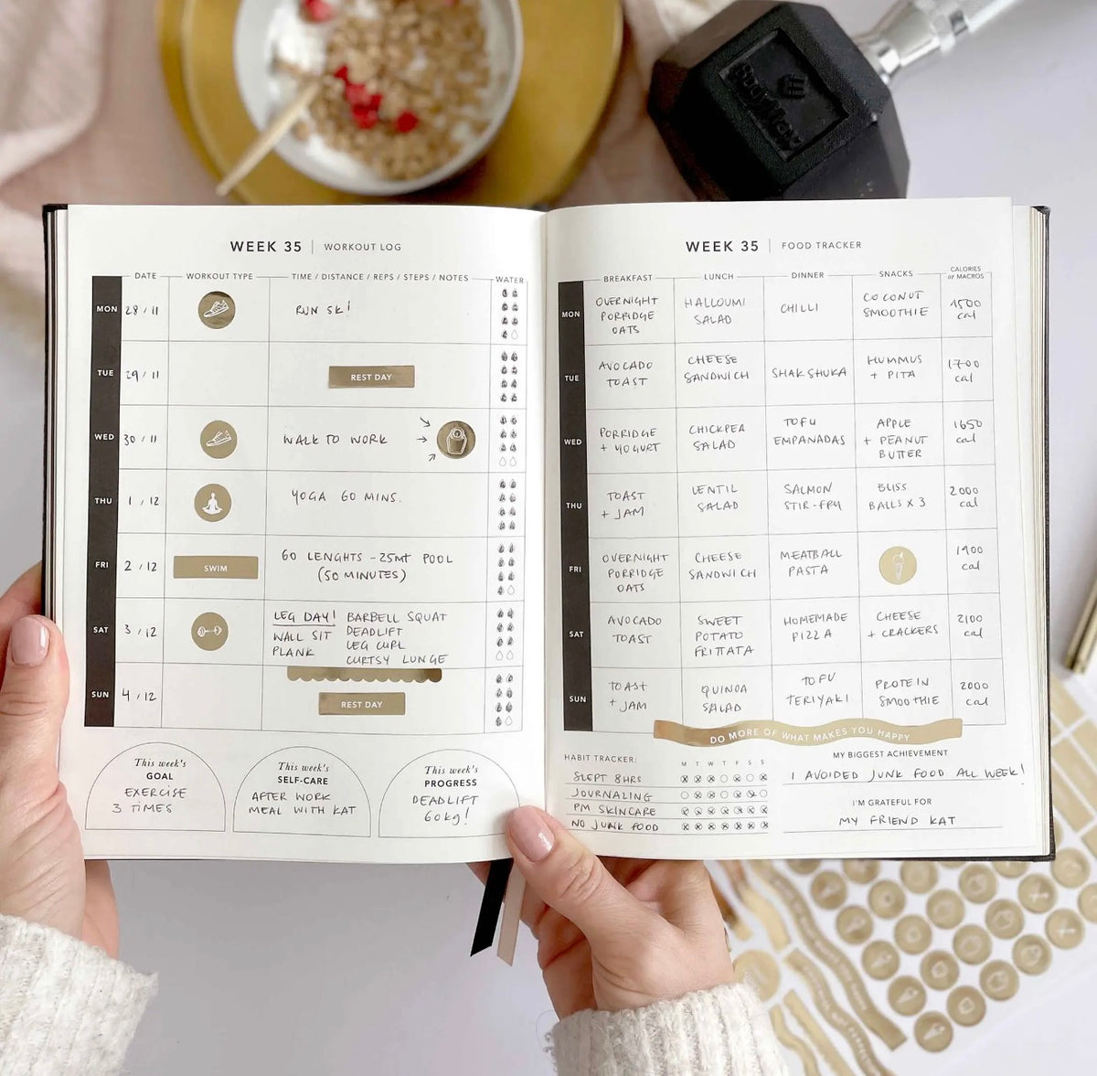 My Daily Fitness Planner | Workout and Meal Planner (Violet)