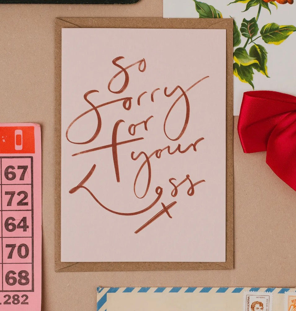 So Sorry For Your Loss | Sympathy Card