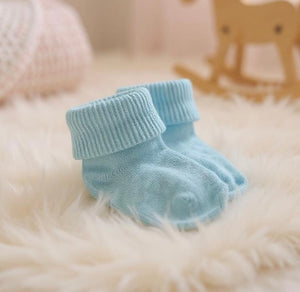 Newborn Baby Blue Socks