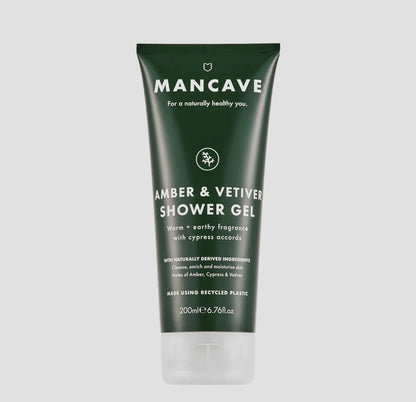 Amber & Vetiver 200ml, Mens Shower Gel