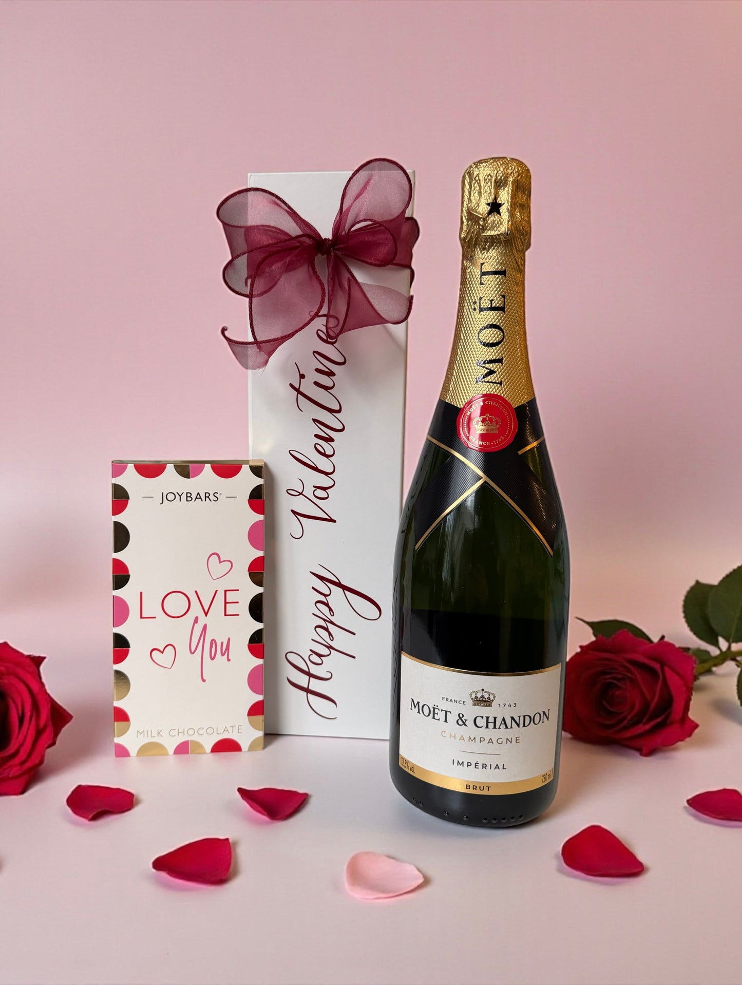Valentine’s Bottle Box, Fizz and Love You Chocolates