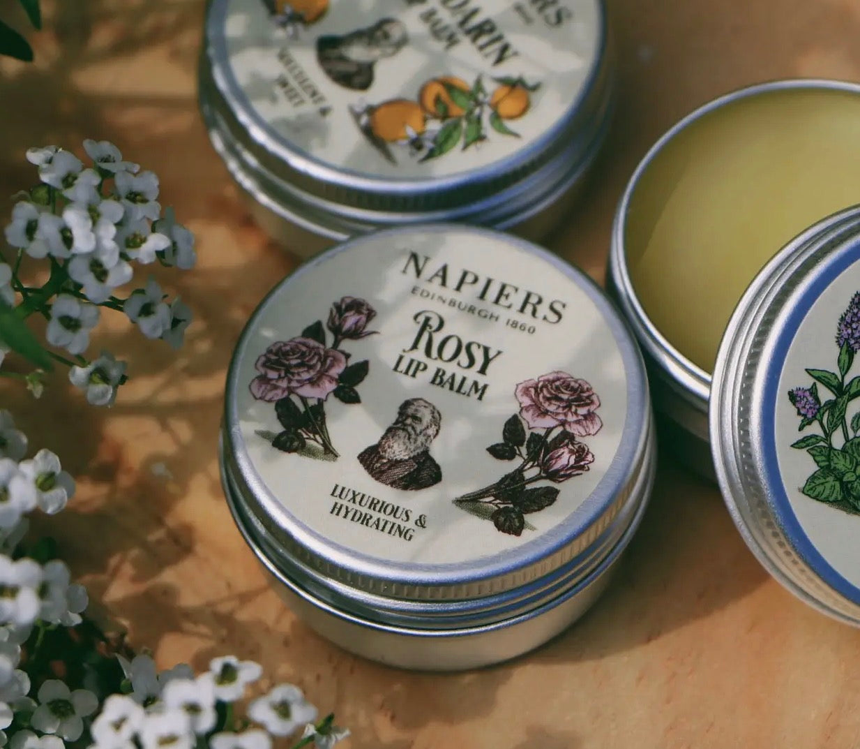 Napiers Rosy Rose Lip Balm