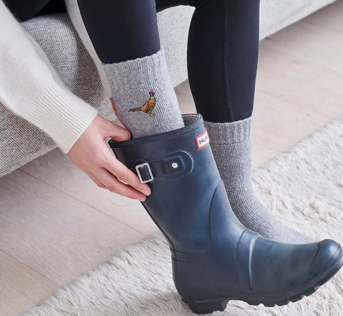 Pheasant Countryside Wool Walking Socks
