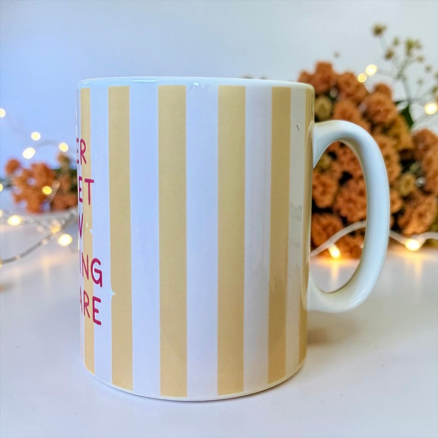 Never Forget How Amazing You Are Striped Mug