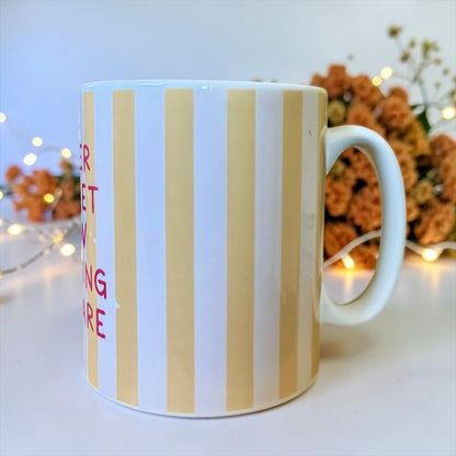 Never Forget How Amazing You Are Striped Mug