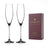 Diamante Neo Champagne Flutes Crystal Prosecco Glasses | Set Of 2