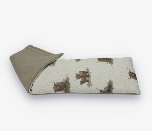 Highland Cow Duo Fabric Wheat Bag Lavender Scented