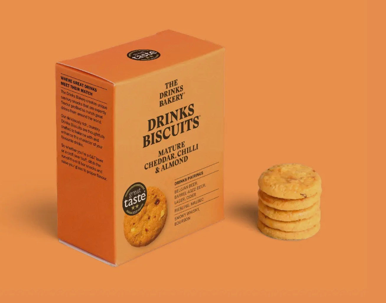 Mature Cheddar and Smoke Chilli Drinks Biscuits 110g