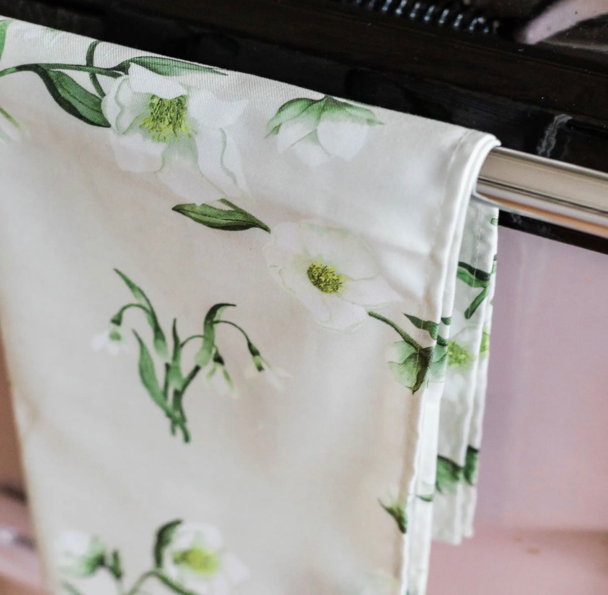 Snowdrop and Hellebore Tea Towel