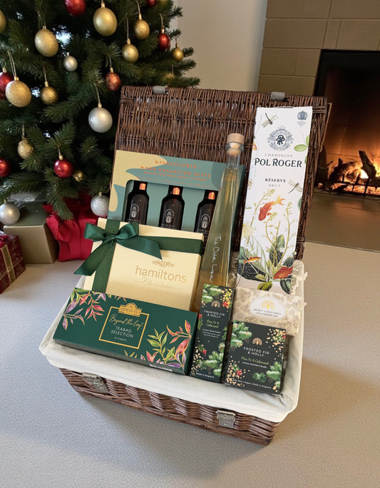 Christmas Champagne, Tea and Treats Hamper