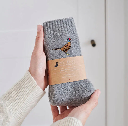 Pheasant Countryside Wool Walking Socks