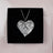 Heart Leaf Necklace on Sterling Silver Chain, English Pewter Jewellery