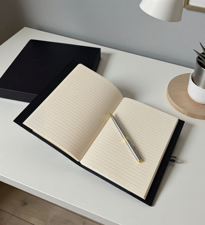 Luxury Leather Notebook A5 Journal Gift Set with Pen