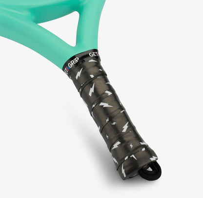 Charged Up Padel or Tennis Racket Grip in Black