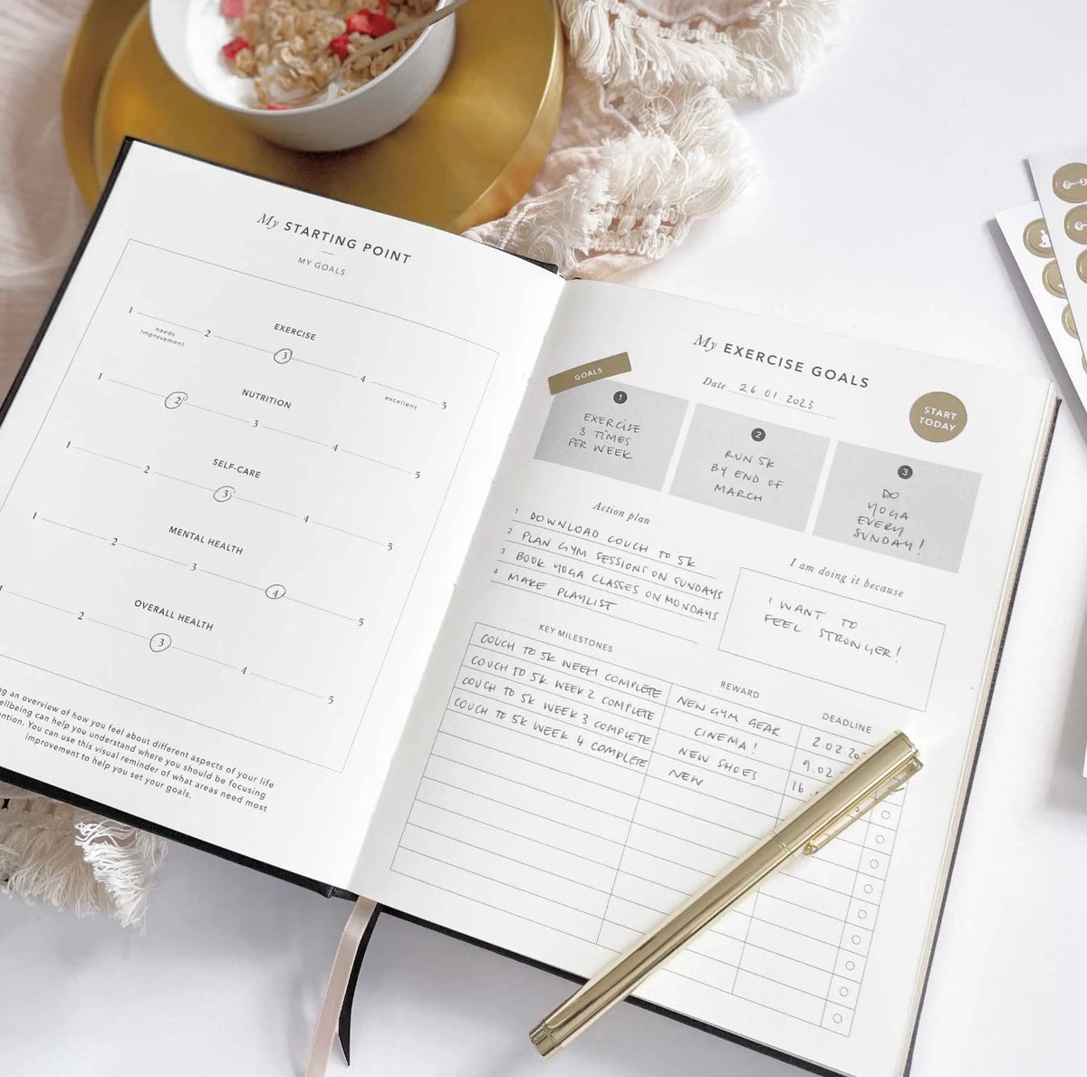 My Daily Fitness Planner | Workout and Meal Planner (Violet)