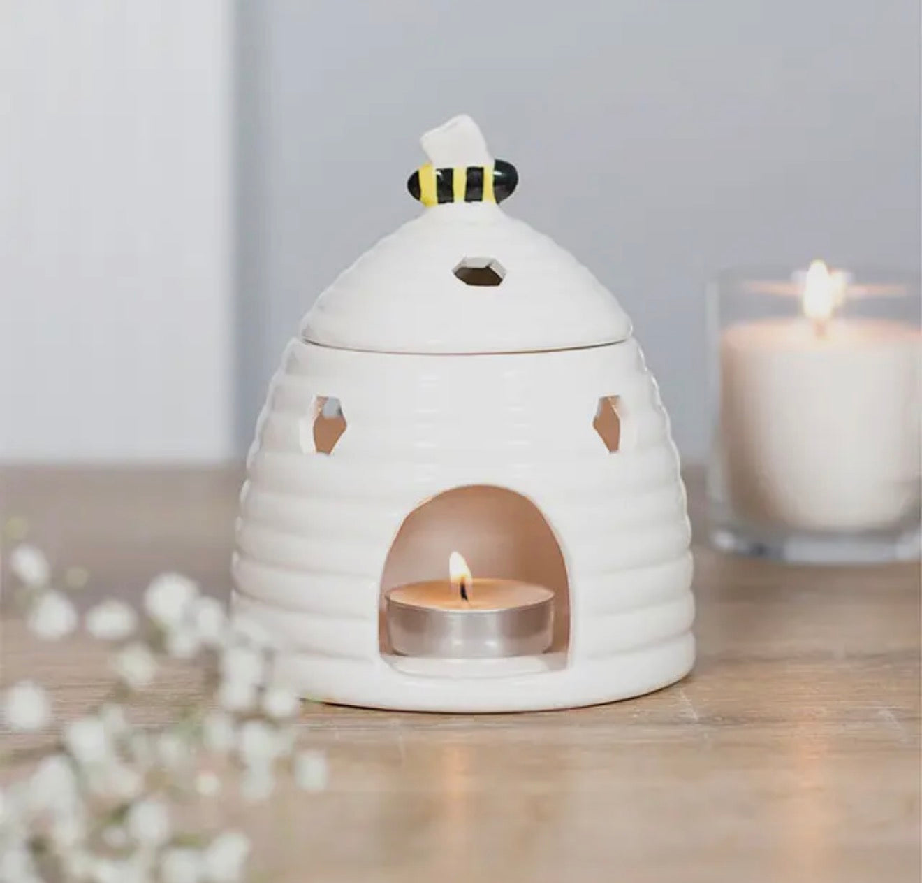 White Beehive Oil Burner