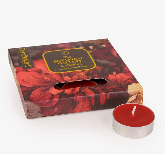Set of 9 Tealights - Botanical Gallery