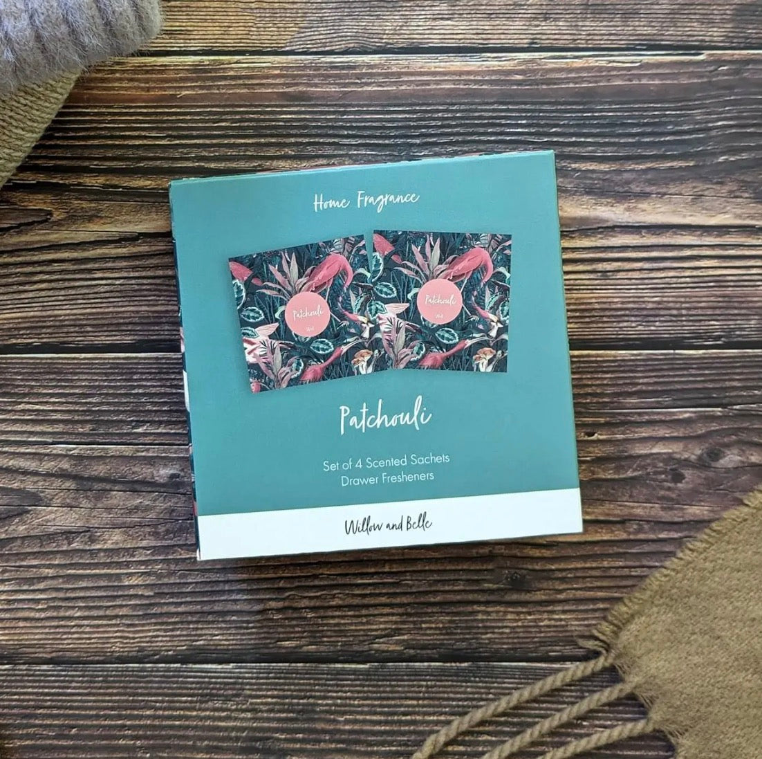 Willow and Belle Scented Sachet | Set of 4 | Patchouli
