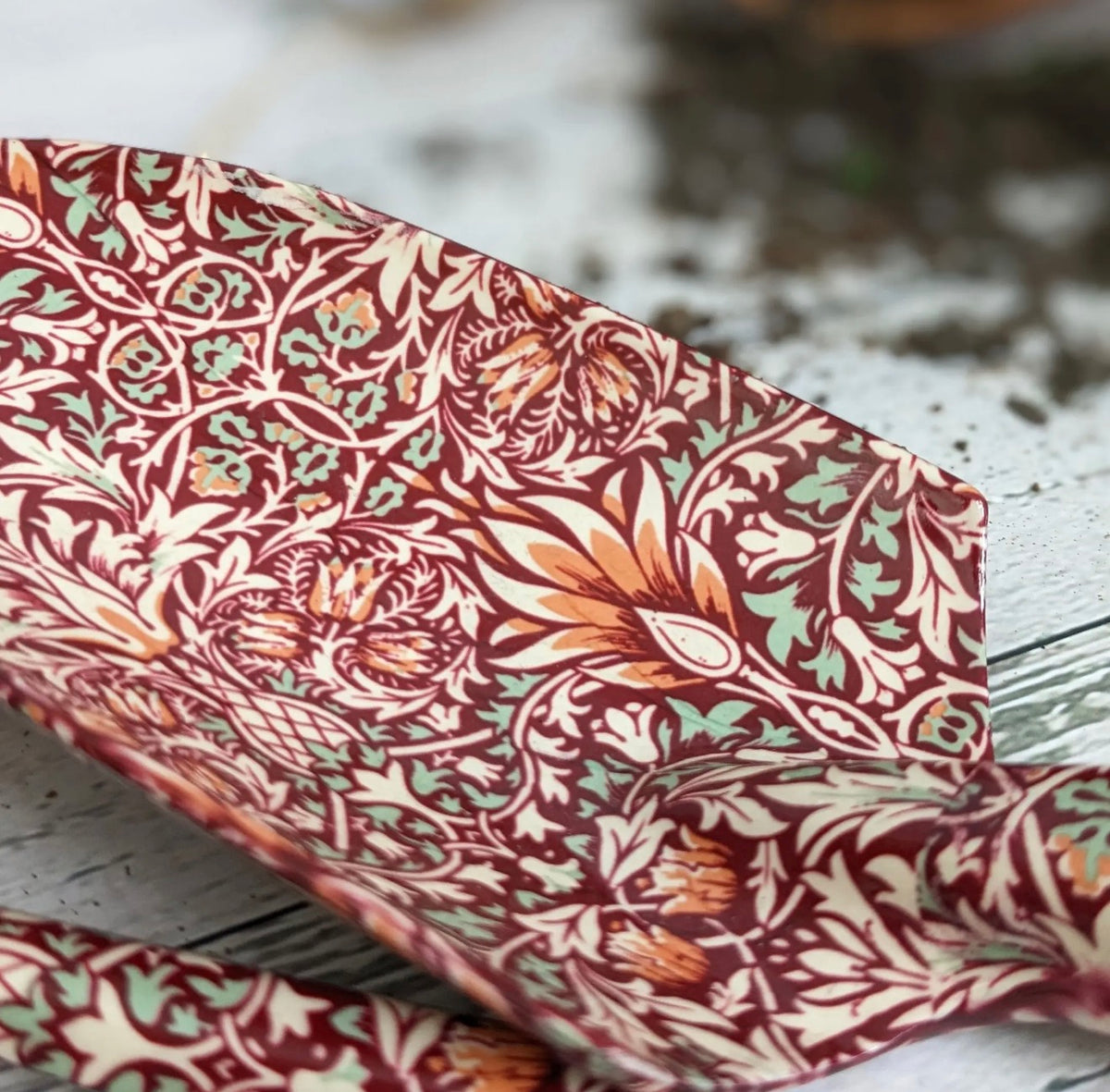 Orange Grove Fork and Trowel Garden Tool Set | William Morris Design