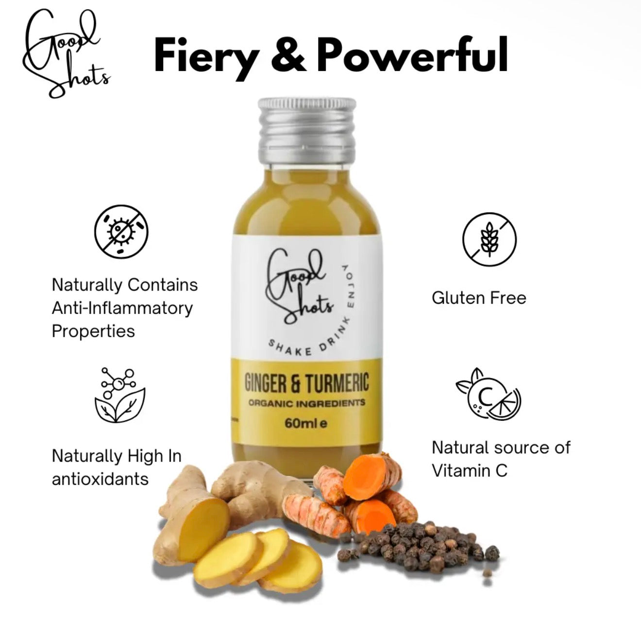 Healthy & Zingy Ginger & Turmeric Shot