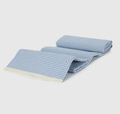 Blue Gingham Picnic Blanket