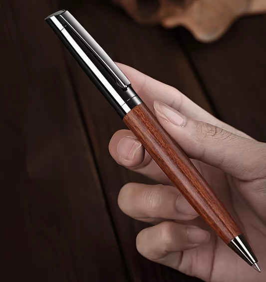 Wooden and Metal Ballpoint Pen