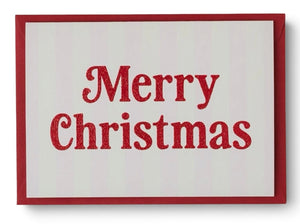 Merry Christmas Stripe and Red Glitter
Christmas Card